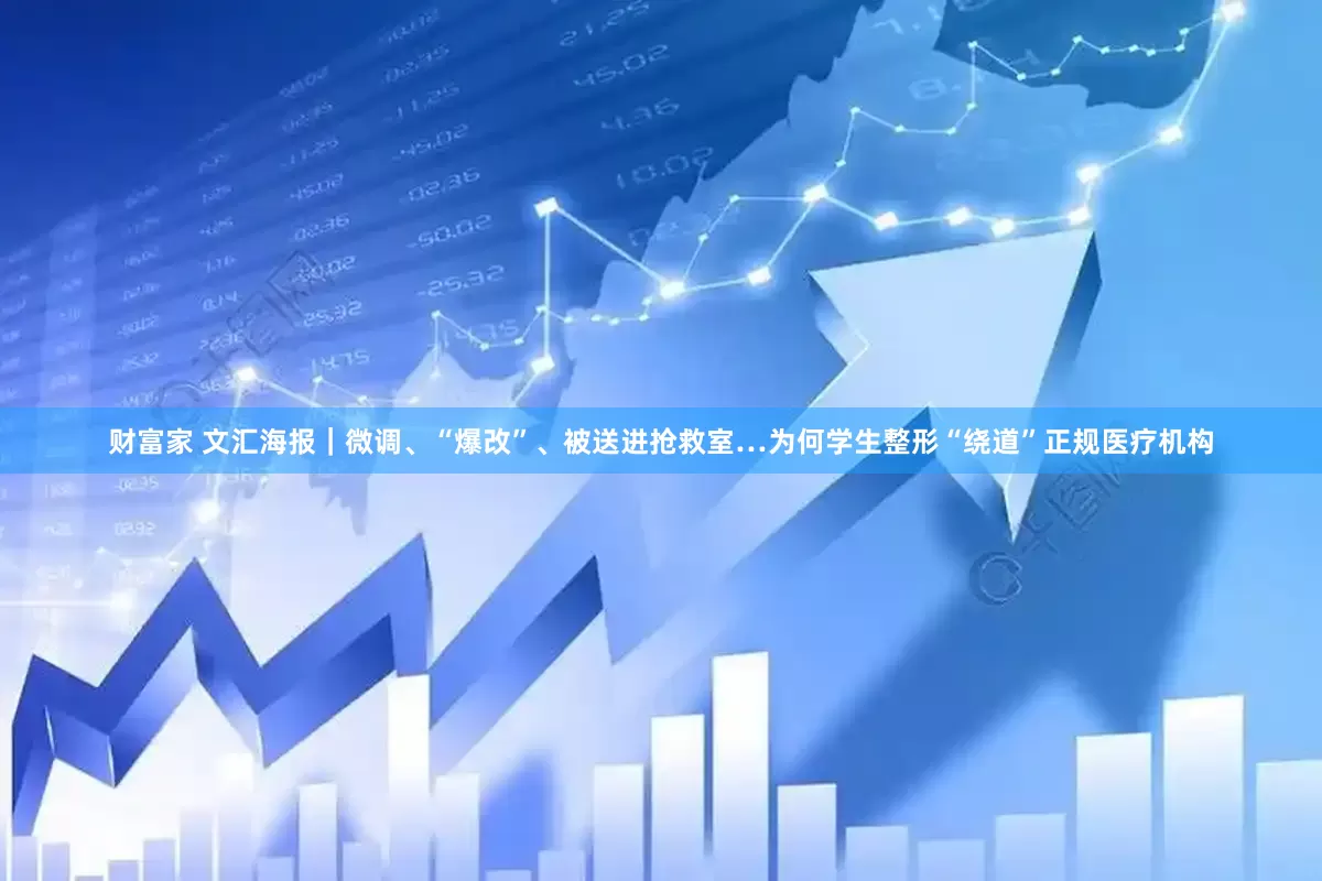 财富家 文汇海报｜微调、“爆改”、被送进抢救室…为何学生整形“绕道”正规医疗机构